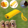 KYKHT Handheld Dog Repellent Trainer, 3 in 1 Anti Barking Device with LED Flashlight, Ultrasonic Dog Deterrent and Bark Stopper Dog Trainer Devices - Training Tool/Stop Barking (Yellow)