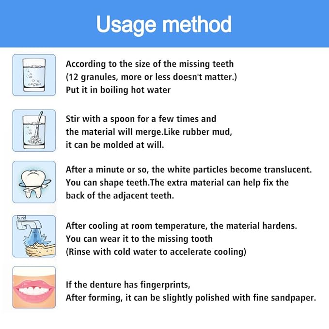 KYKHT Tooth Repair Kit, Temporary Teeth Gap Repair Kit, Temporary Teeth replacement kit, Tooth Repair Shaping Teether Kit