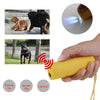 KYKHT Handheld Dog Repellent Trainer, 3 in 1 Anti Barking Device with LED Flashlight, Ultrasonic Dog Deterrent and Bark Stopper Dog Trainer Devices - Training Tool/Stop Barking (Yellow)