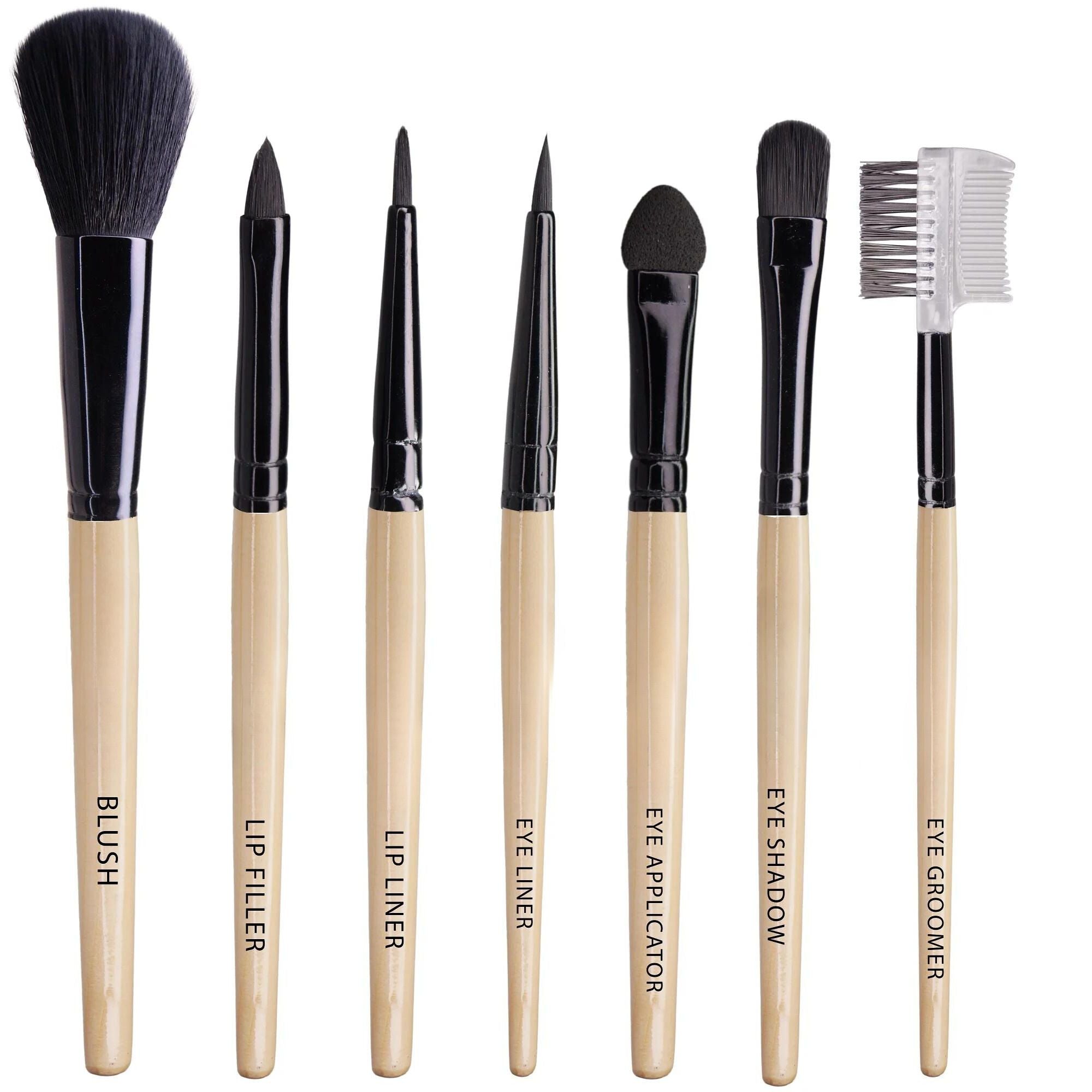 KYKHT 7 Pcs Premium Makeup Brushes Set - Soft Foundation, Powder, Eyeliner, Eye Shadow Brushes - Professional Makeup Brush Set for Blending, Contouring & Highlighting - Perfect Makeup Gift set for women