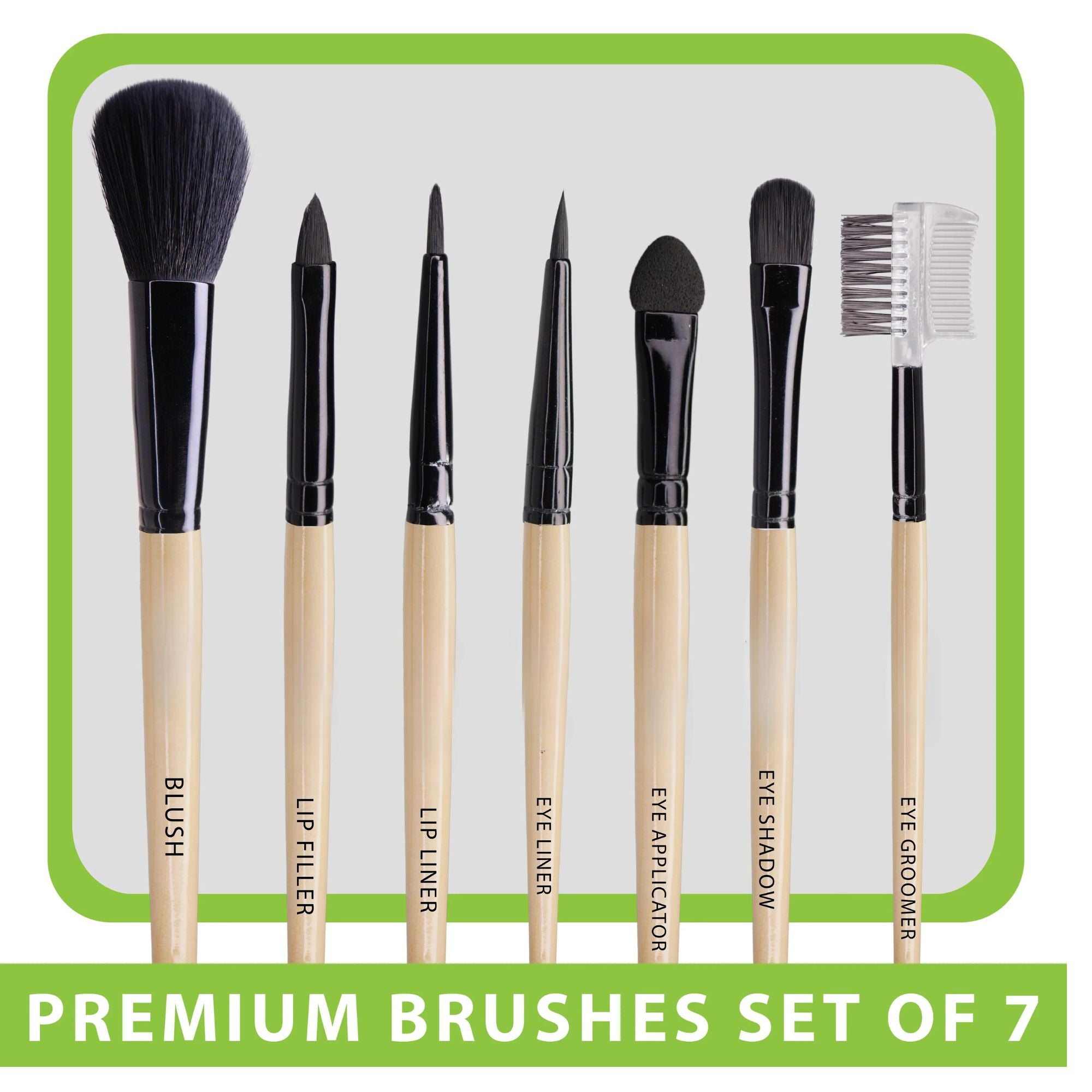 KYKHT 7 Pcs Premium Makeup Brushes Set - Soft Foundation, Powder, Eyeliner, Eye Shadow Brushes - Professional Makeup Brush Set for Blending, Contouring & Highlighting - Perfect Makeup Gift set for women