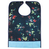 Adult Reusable Bibs Disability Patient Aid Apron with Catch Pocket - Floral