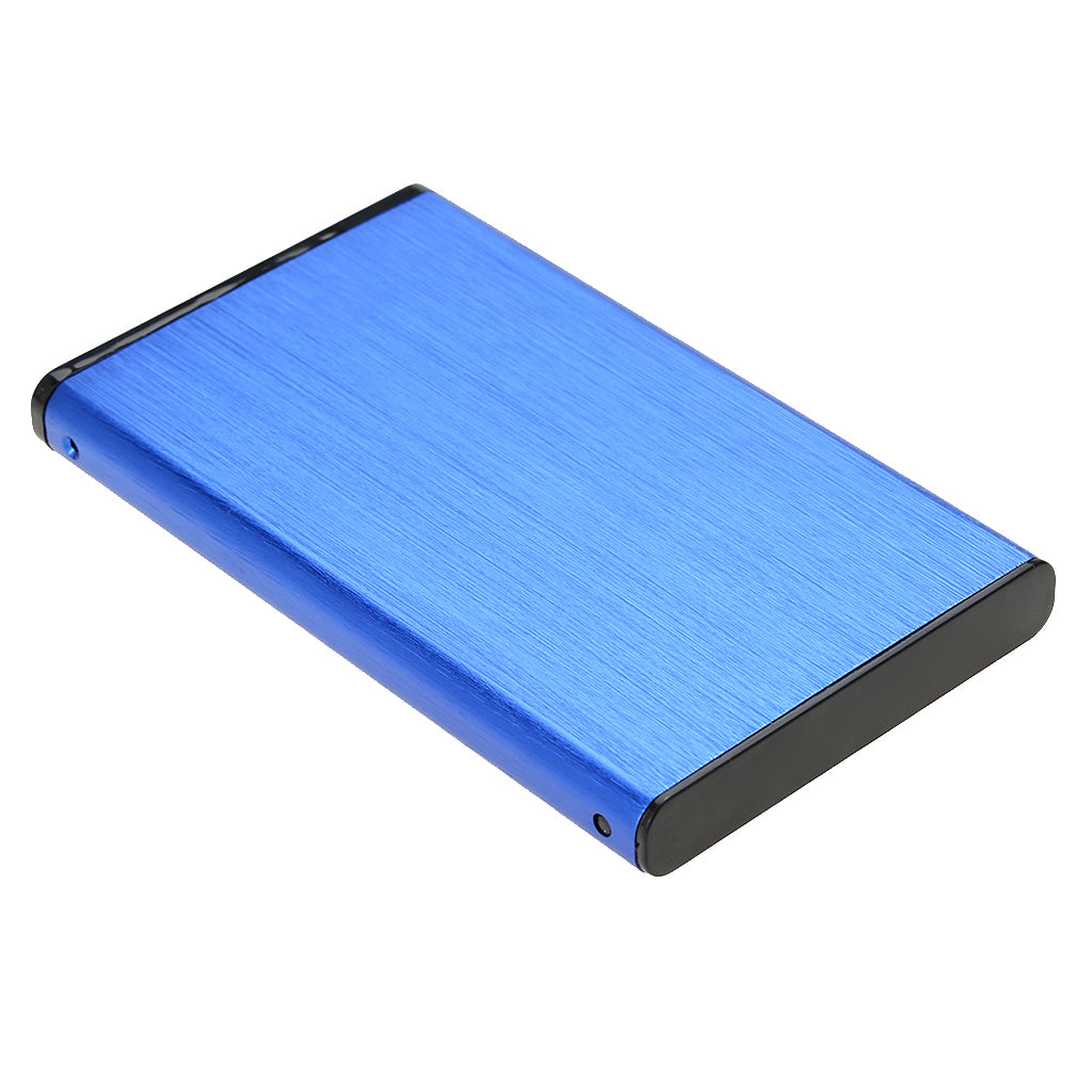 Stylish Aluminum External 2.5 inch USB3.0 SSD HDD Enclosure 6Gbps SATA Blue