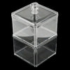 Double Layers Clear Acrylic Q-tip Holder Box Cotton Swabs Stick Storage Cosmetic Makeup