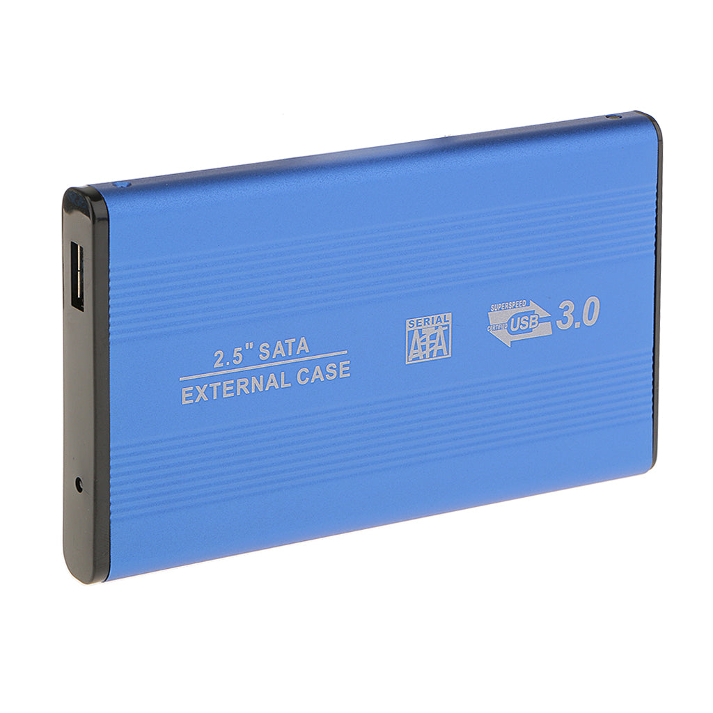 2.5" inch Blue Sata Hard Drive HDD Enclosure External Disk Case High-speed