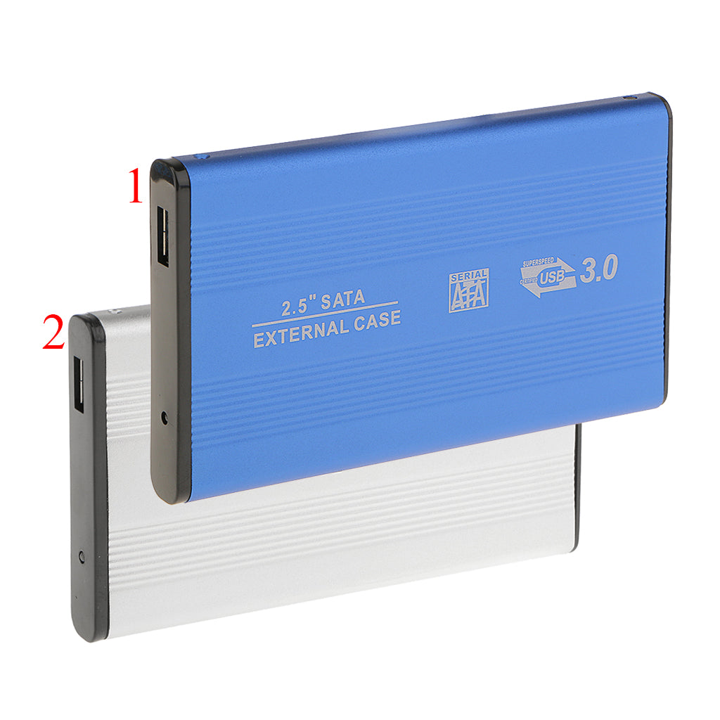 2.5" inch Blue Sata Hard Drive HDD Enclosure External Disk Case High-speed