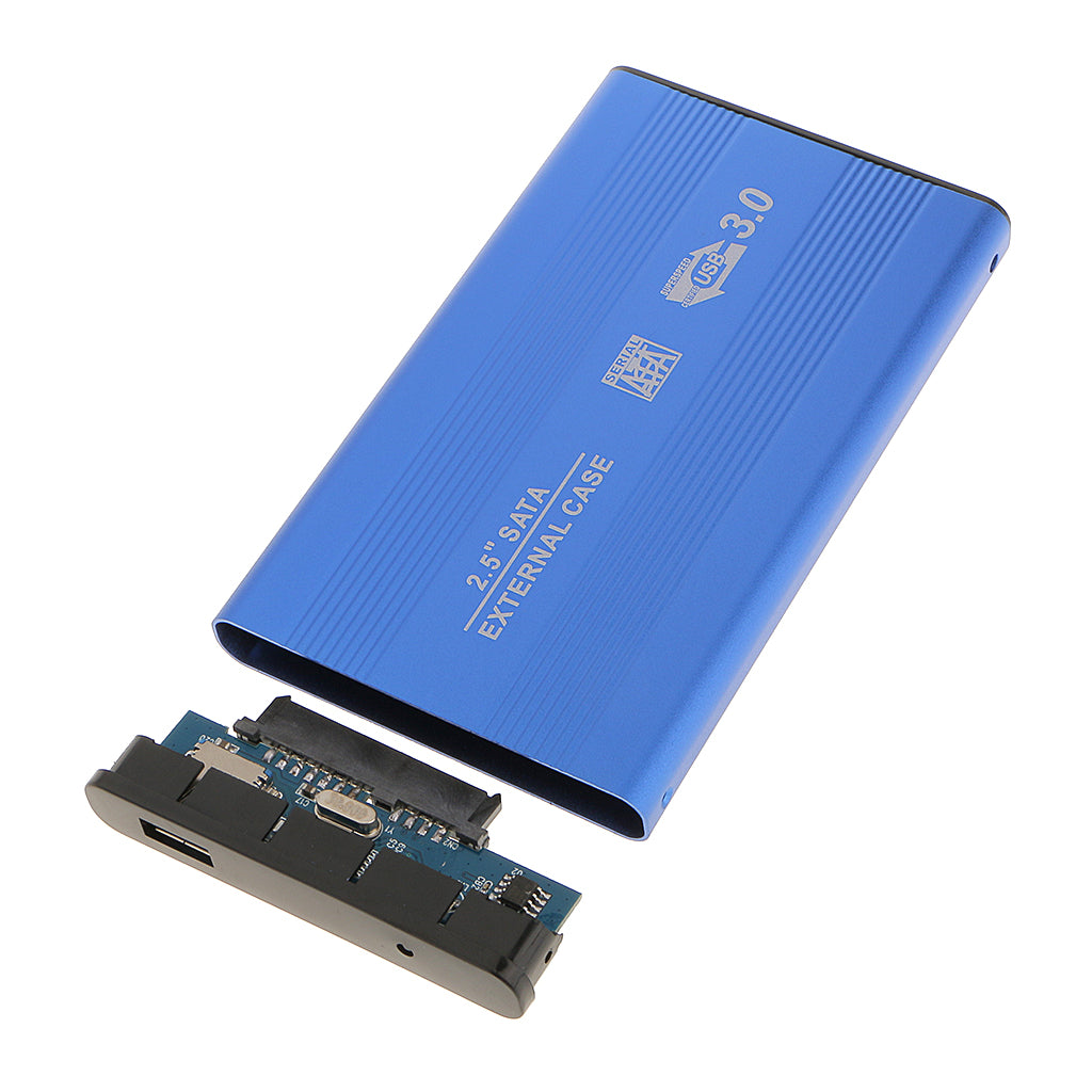 2.5" inch Blue Sata Hard Drive HDD Enclosure External Disk Case High-speed