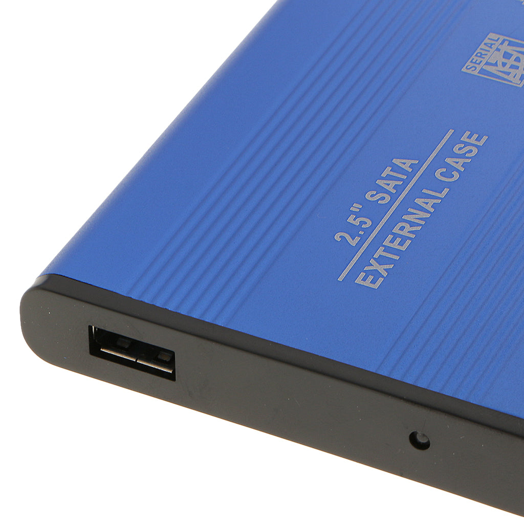 2.5" inch Blue Sata Hard Drive HDD Enclosure External Disk Case High-speed