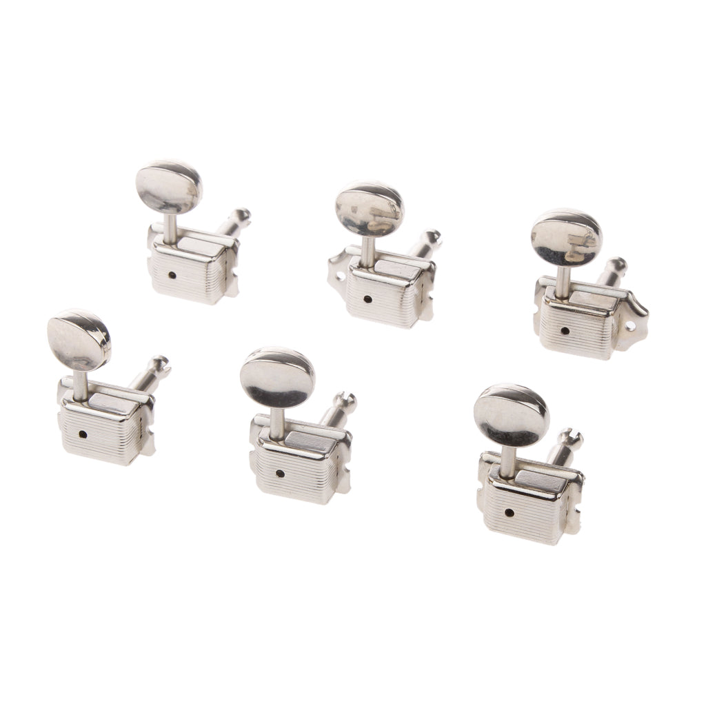 3R + 3L Electric Guitar Parts Tuning Pegs Tuners String Machine Heads Silver