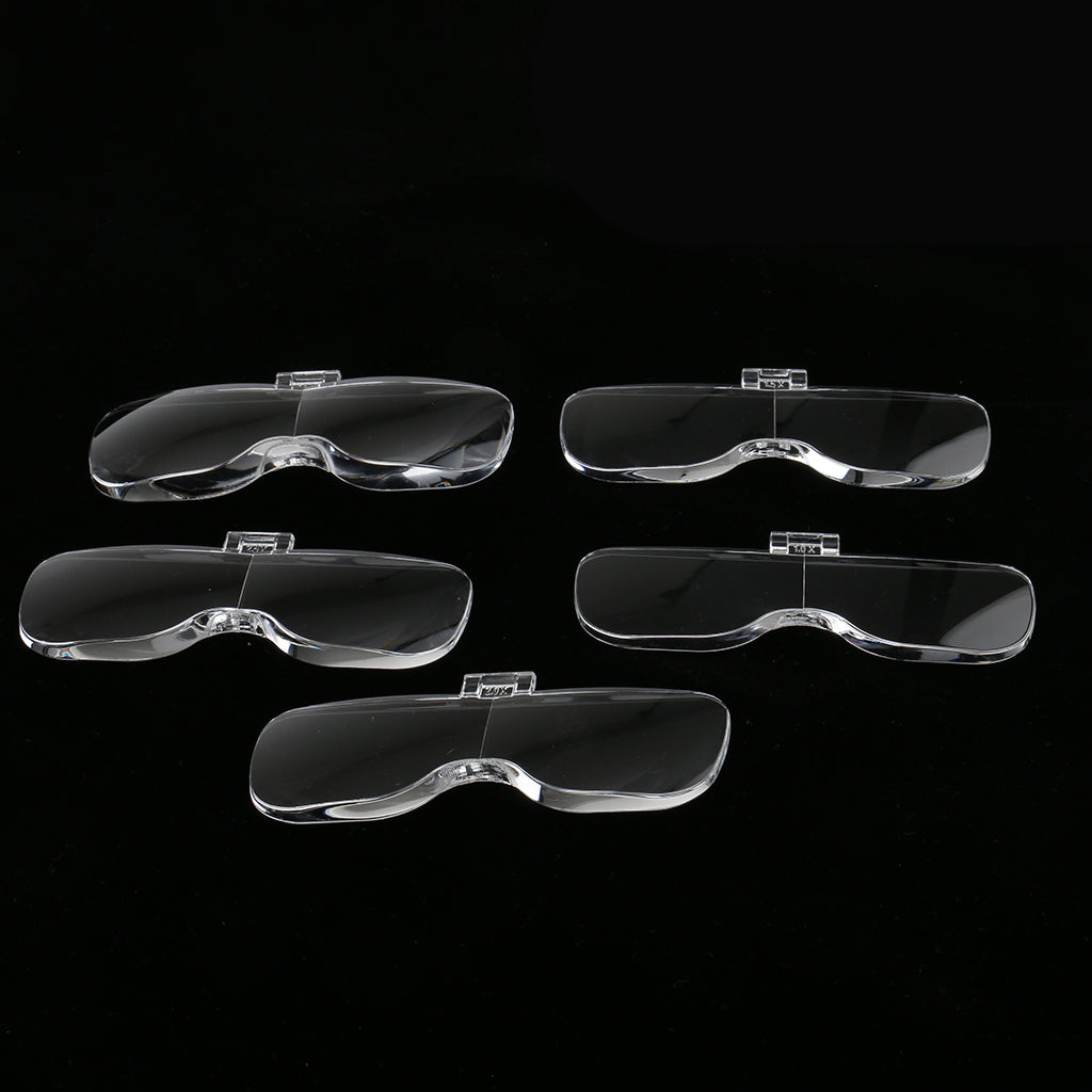 5 Lens Headset Magnifying Glass LED Lamp for Eyelash Extension Microblading