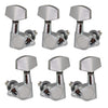 Silver Plated Machine Heads Tuning Peg Tuner 3R3L for Acoustic / Folk Guitar