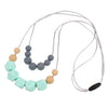 Silicone Baby Teether Teething Necklace Nursing Beads Safety Chewable Toy