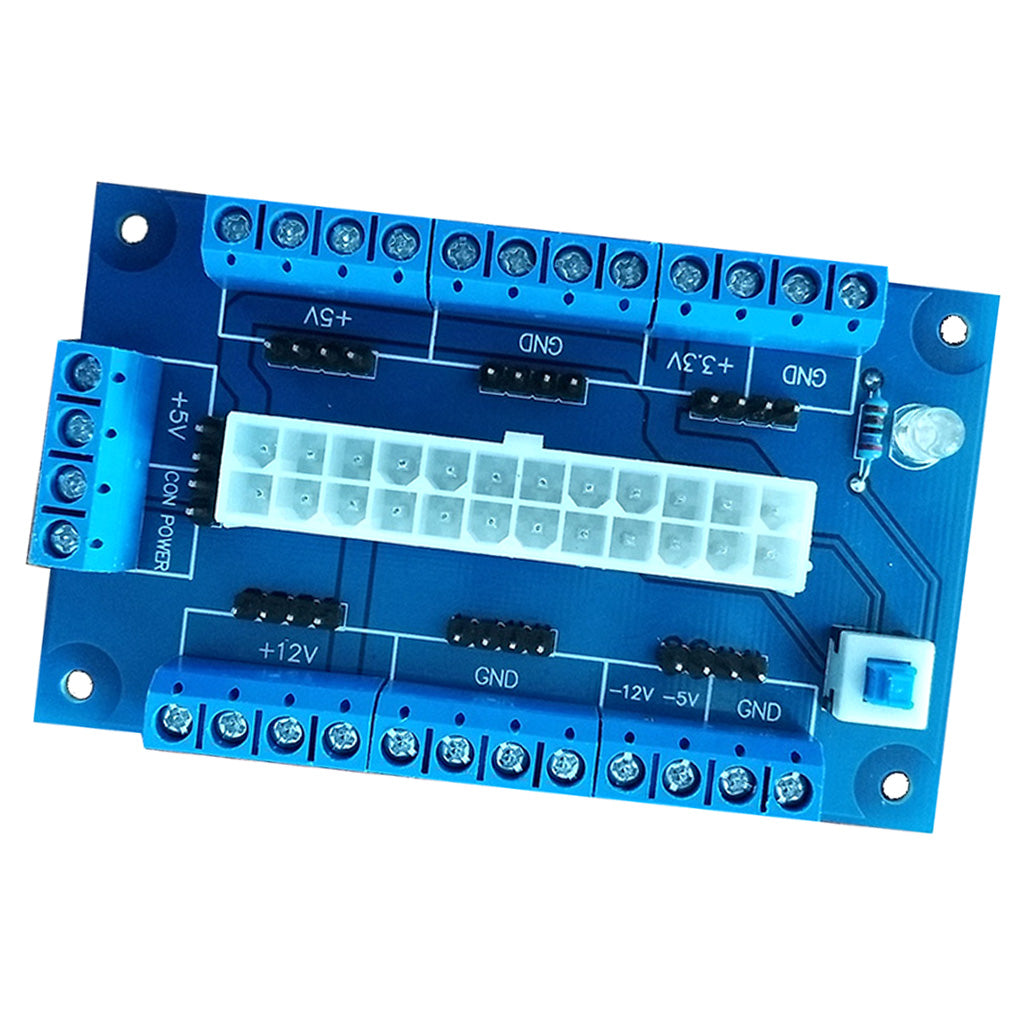 24/20-pin ATX DC Power Supply Breakout Board Module