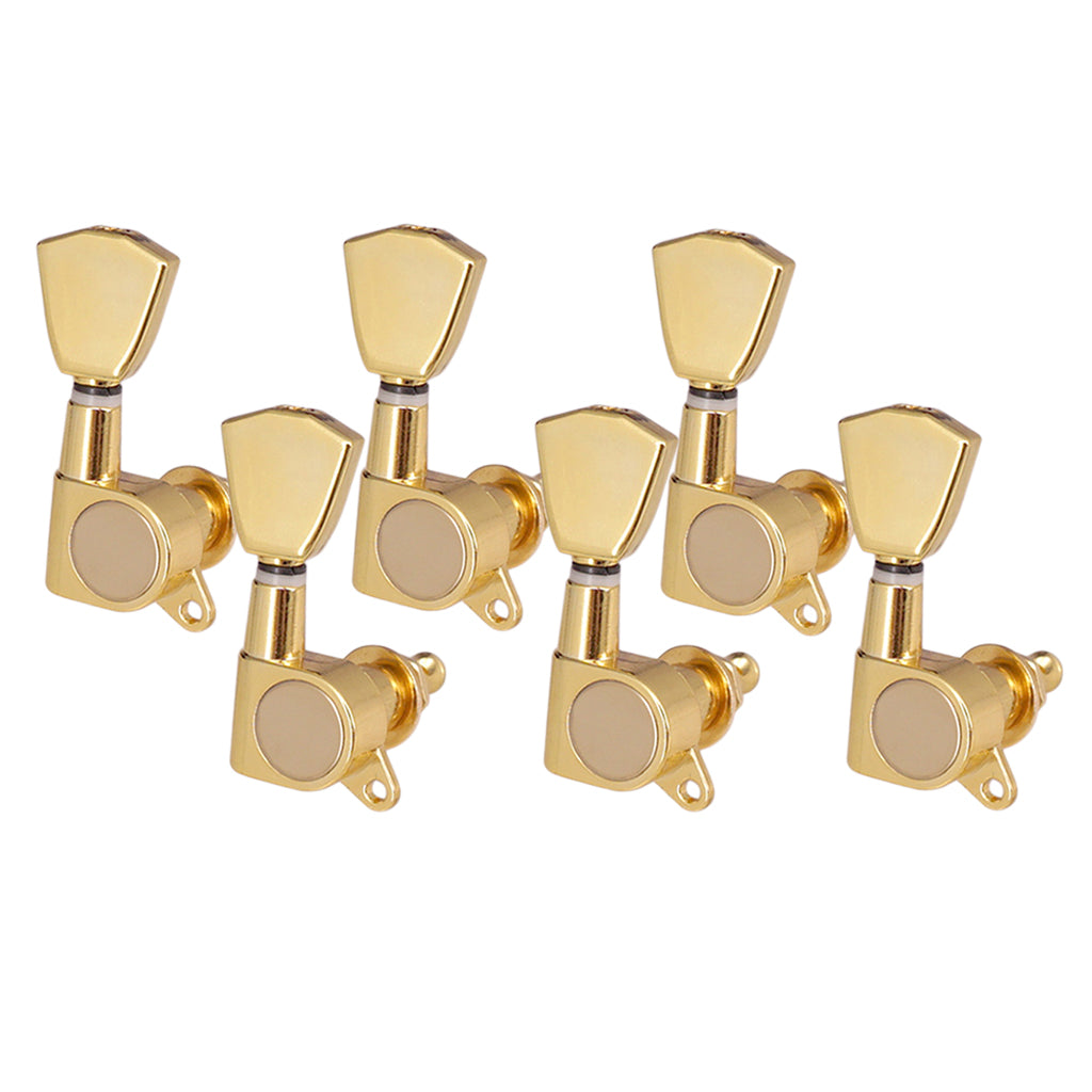 Golden Guitar String Tuning Peg Keys Tuners Enclosed 6R for Electric Guitars