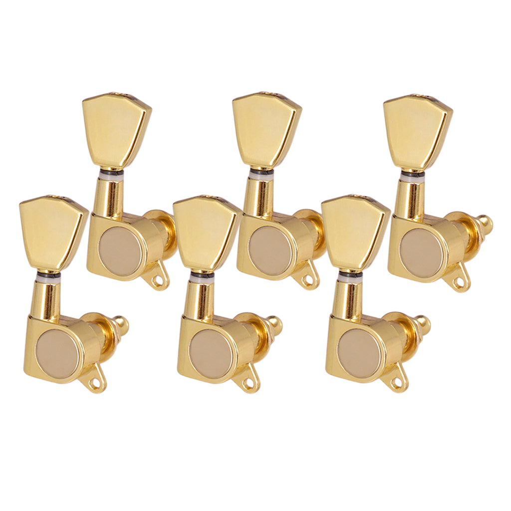 Golden Guitar String Tuning Peg Keys Tuners Enclosed 6R for Electric Guitars