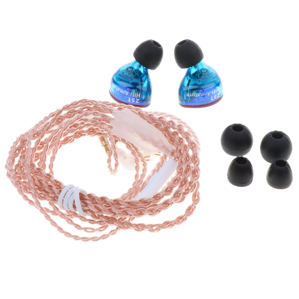 KZ ZST Colorful Hybrid Banlance Armature with Dynamic Hifi 3.5mm In-ear Earphone Micophone Headset Sport Music Earbuds Earpiece Headphones