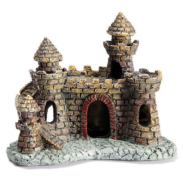 Aquarium Fish Tank Antique Castle Tower Ornament Cave Landscaping Decoration