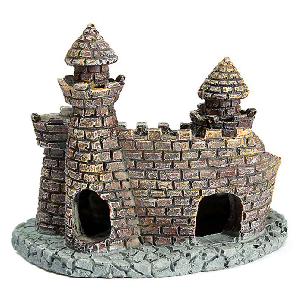 Aquarium Fish Tank Antique Castle Tower Ornament Cave Landscaping Decoration