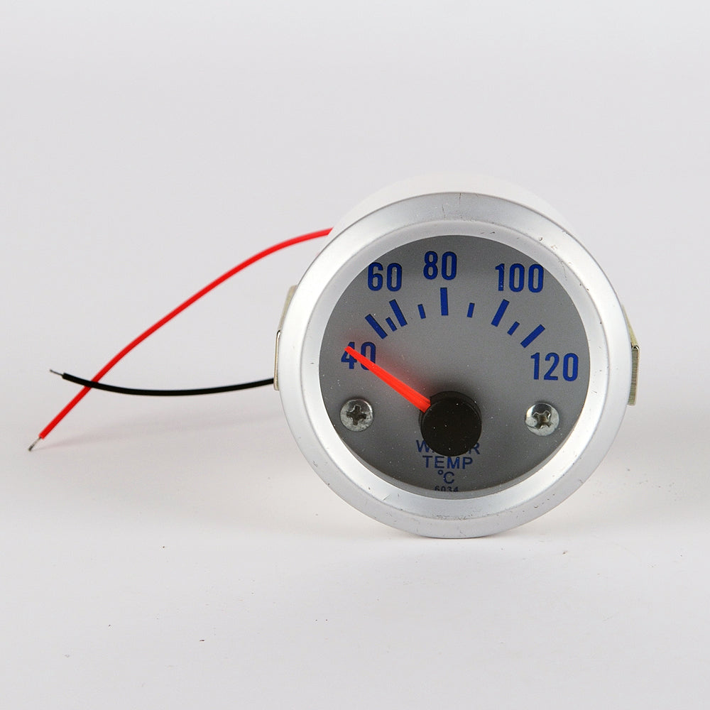 Universal 52mm Blue LED Round Auto Car Water Temperature Meter Gauge