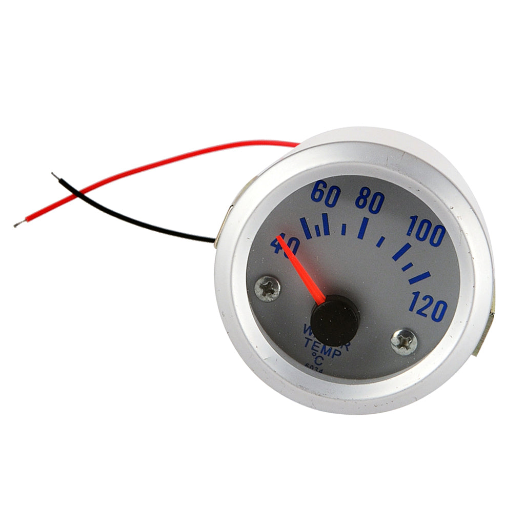 Universal 52mm Blue LED Round Auto Car Water Temperature Meter Gauge