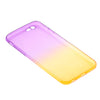 Gradient Color Transparent Protective Case Soft TPU Protective Case for Apple iPhone 6 6S（4.7 inch Screen）Purple and Yellow