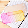 Gradient Color Transparent Protective Case Soft TPU Protective Case for Apple iPhone 6 6S（4.7 inch Screen）Purple and Yellow