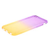 Gradient Color Transparent Protective Case Soft TPU Protective Case for Apple iPhone 6 6S（4.7 inch Screen）Purple and Yellow