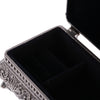 Retro Rectangle Jewelry Box Flower Sculpture Trinkets Chest Jewelry Case