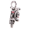 Mens 316L Stainless Steel Gothic Motorcycle Biker Pendant for Chain Necklace