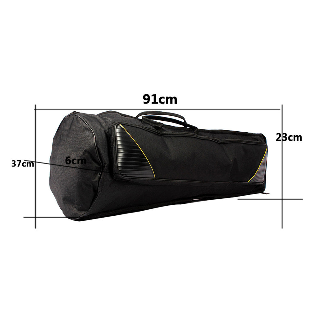 Durable Tenor Trombone Gig Bag Musical Instrument Accessory Carry Bag Backpack Black  35.82inch