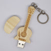 Keychain Guitar Model USB 2.0 Flash Memory Stick Pen Storage Drive Thumb U Disk 32GB for Windows 7/8 Computer