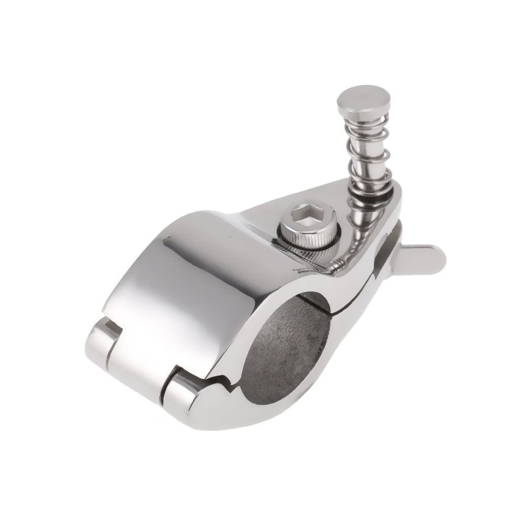 Boat Canopy Cover Fitting Clamp Mount Suits for 7/8" 22MM OD Tube Hinged Marine Grade 316 Stainless Steel