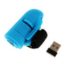 2.4GHz USB Wireless Finger Rings Optical Mouse 1200DPI for PC Laptop Desktop Blue