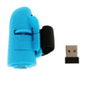 2.4GHz USB Wireless Finger Rings Optical Mouse 1200DPI for PC Laptop Desktop Blue