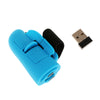 2.4GHz USB Wireless Finger Rings Optical Mouse 1200DPI for PC Laptop Desktop Blue