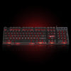 USB Wired Russian/English Gaming Keyboard 3LED Backlit 104 Keys for Computer