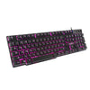 USB Wired Russian/English Gaming Keyboard 3LED Backlit 104 Keys for Computer