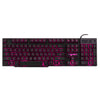 USB Wired Russian/English Gaming Keyboard 3LED Backlit 104 Keys for Computer