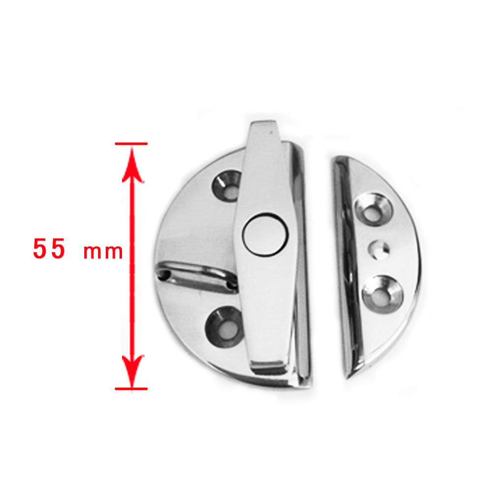 316 Stainless Steel 55mm Turning Twist Lock Round Marine Fishing Boat Deck Hatch Latch Caravan Door Catch Latch