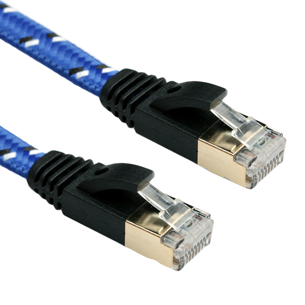 Ethernet Cable,CAT7 LAN Network Cable RJ45 High Speed Patch Cord Gold Plated Lead for Switch/Router/Modem/Patch Panel 15m