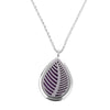 Hollow Tree Leaf Waterdrop 316L Stainless Steel Essential Oil Diffuser Necklace Pendant Jewelry 24