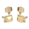 6 Pieces 3R 3L Gold Semi-closed String Tuning Pegs Locked Tuners Machine Heads for Acoustic Guitar Parts