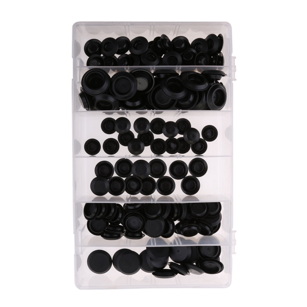 141 Piece Universal Car Vehicle Body Plastic Button and Flush Mount Sheet Metal Hole Plugs