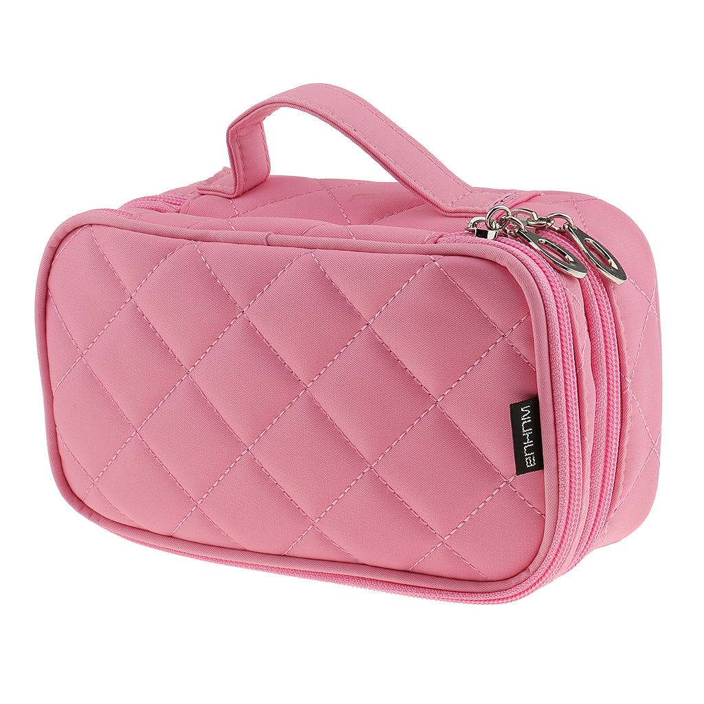 Women Girls Travel Cosmetic Makeup Bag Toiletry Bag Pink