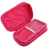 Women Girls Travel Cosmetic Makeup Bag Toiletry Bag Rose Red