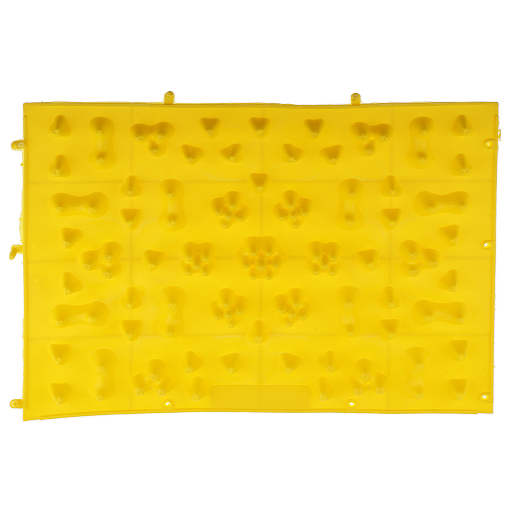 Men Women Healthy Non-Toxic TPE Reflexology Foot Massage Pad Toe Pressure Plate Mat Acupressure Yellow