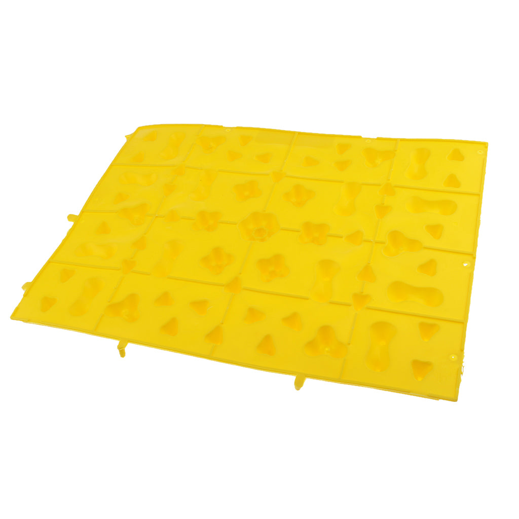 Men Women Healthy Non-Toxic TPE Reflexology Foot Massage Pad Toe Pressure Plate Mat Acupressure Yellow