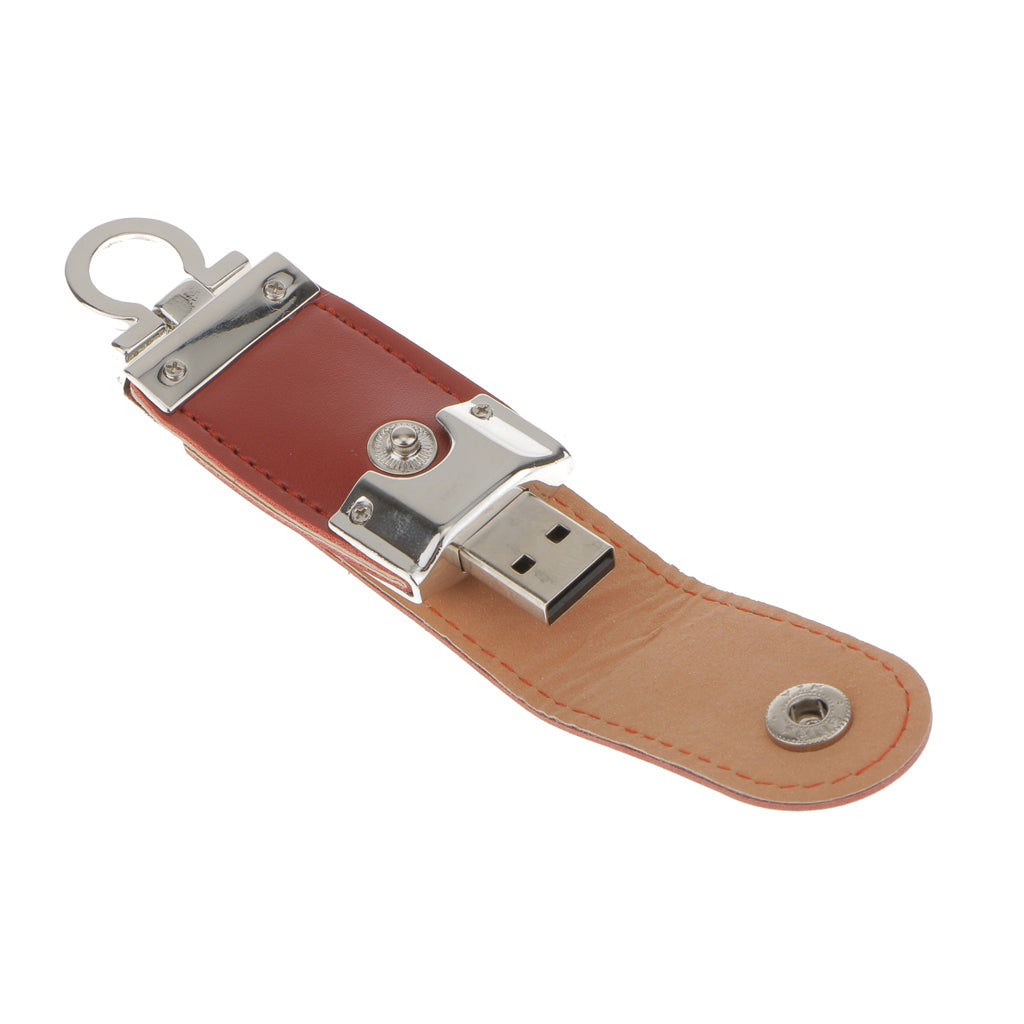 PU Leather U-Disk USB 2.0  Flash Drive U Disk High Speed for Windows 7 8 Vista Desktop Laptop PC 8GB