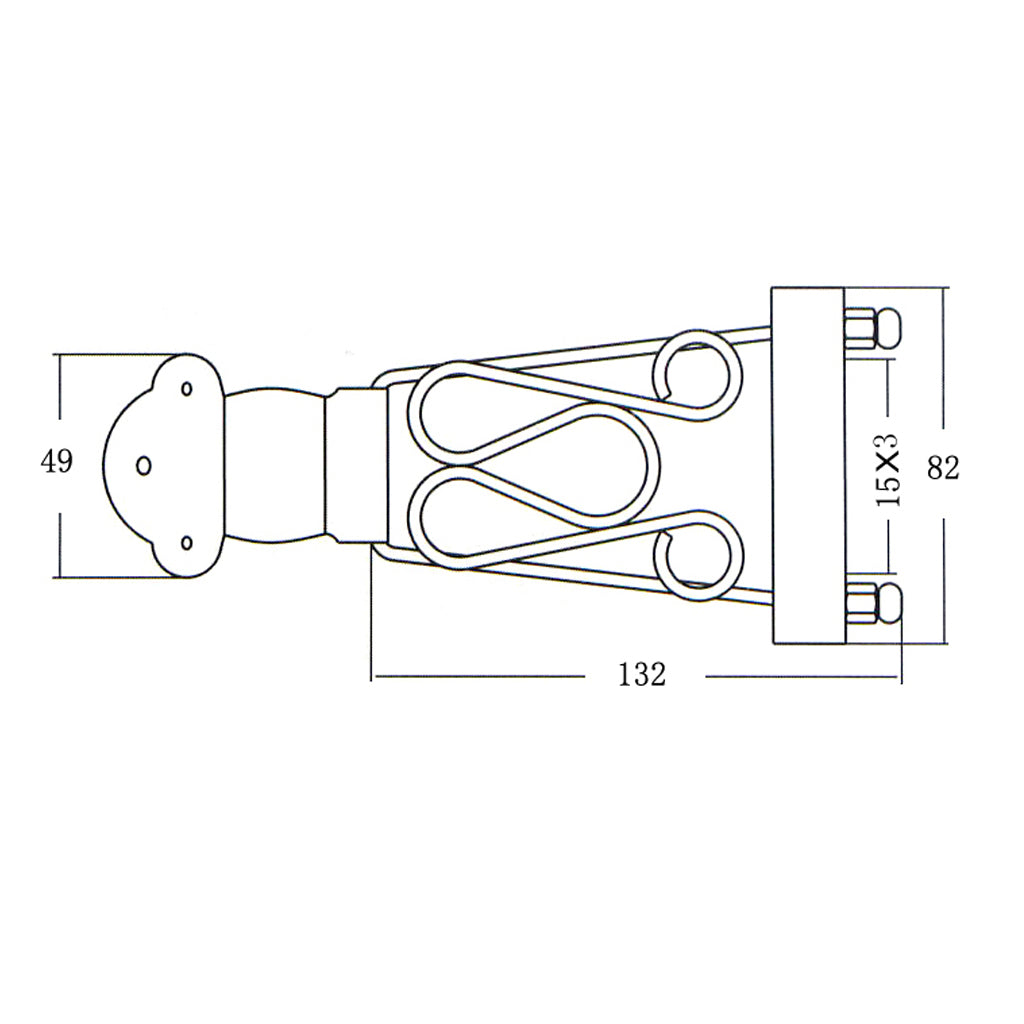 Bass Trapeze Tailpiece Bridge Wired Frame for 4 String Electric Bass Parts Accessories