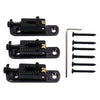 3Pcs Single Guitar Bridge for 3/4/5/6 String Guitar Cigar  Box Banjo Parts Black